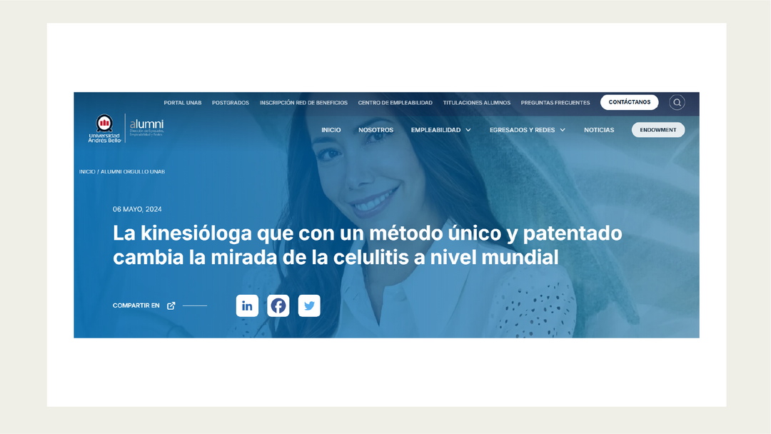 La kinesióloga que con un método único y patentado cambia la mirada de la celulitis a nivel mundial