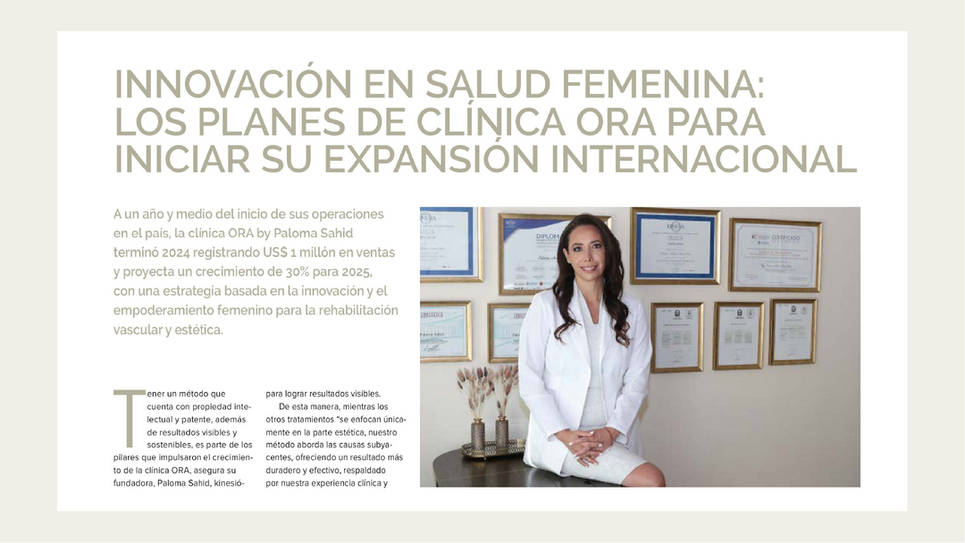 Innovación en salud femenina: los planes de clínica ora para iniciar su expansión internacional
