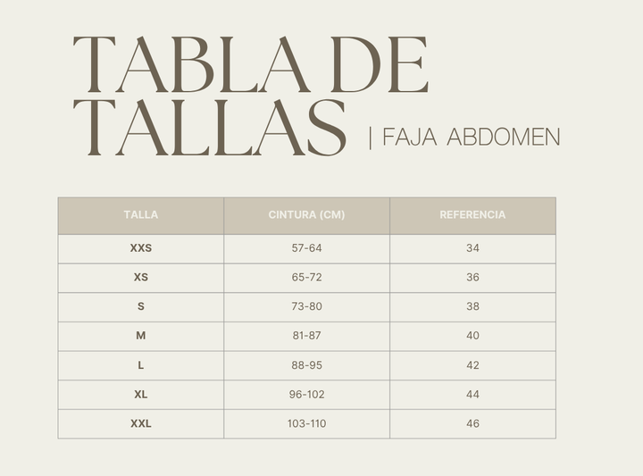 Faja Abdomen Negra