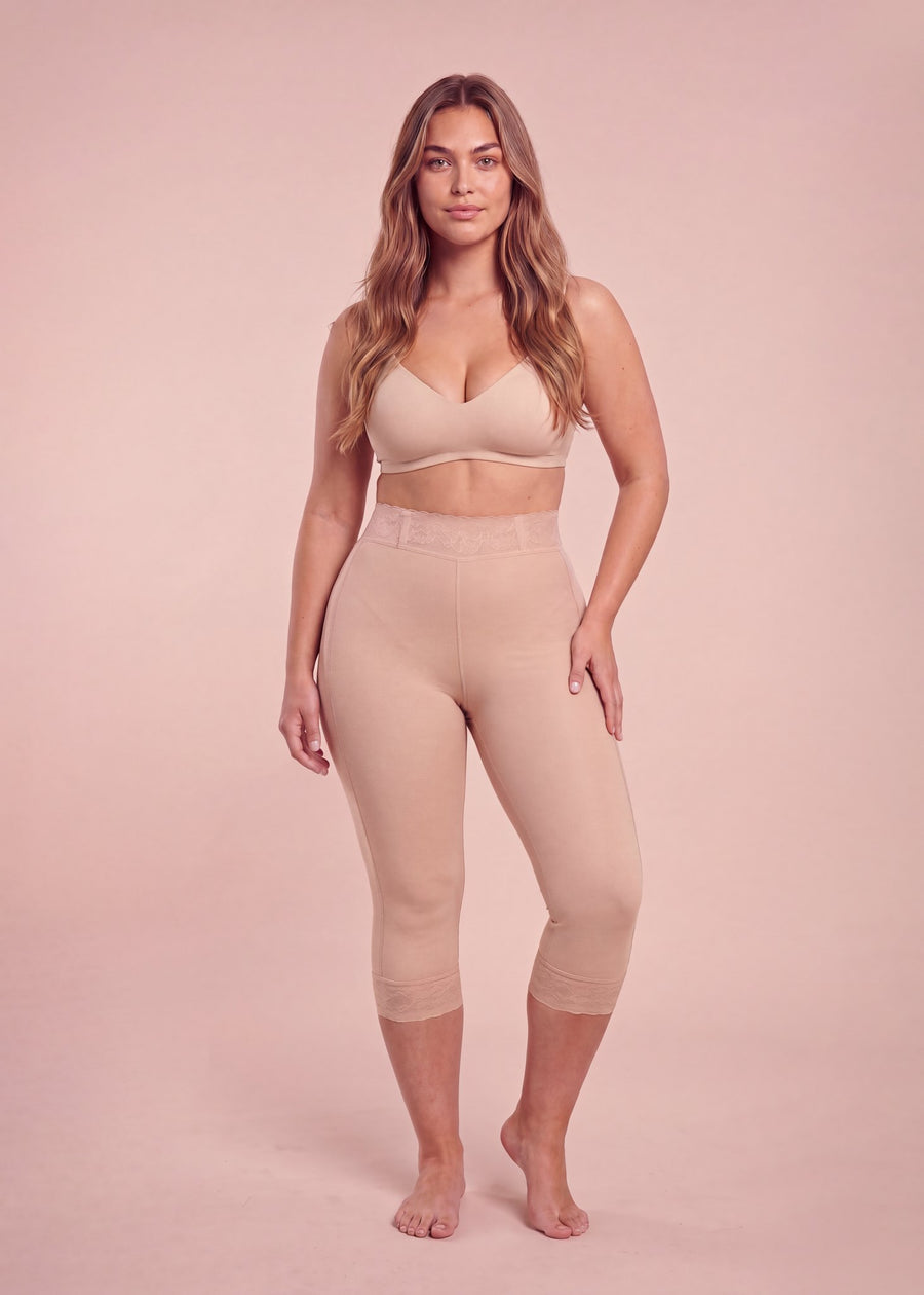 Faja Lipedema Compress nude, vista frontal