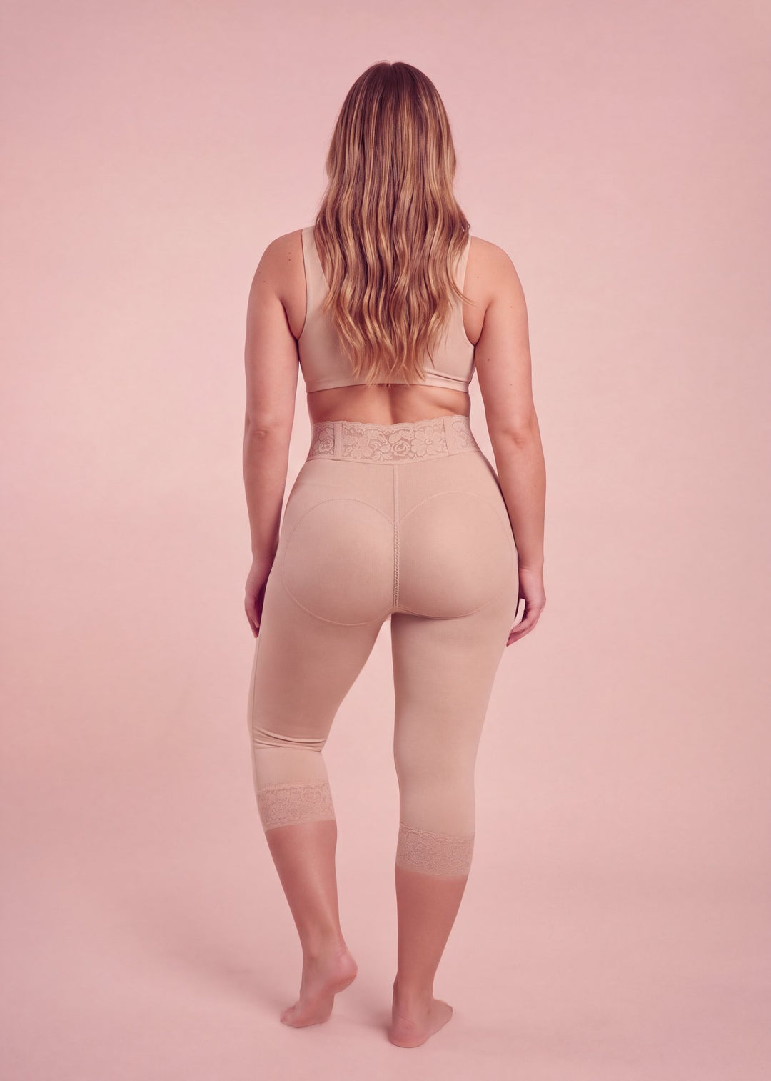 Faja Lipedema Compress nude, vista posterior