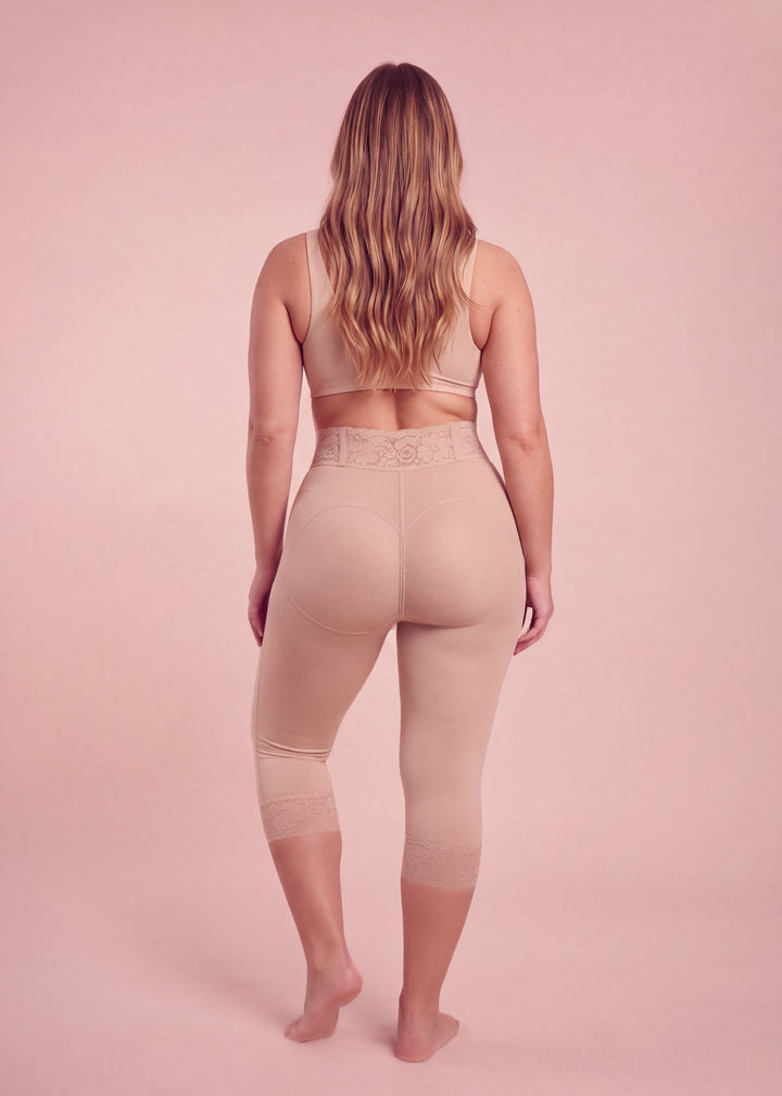 Faja Lipedema Compress nude, vista posterior