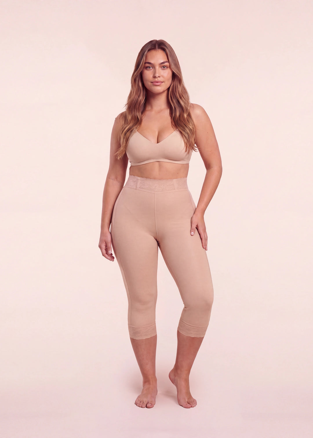 Faja Lipedema Compress nude, vista frontal