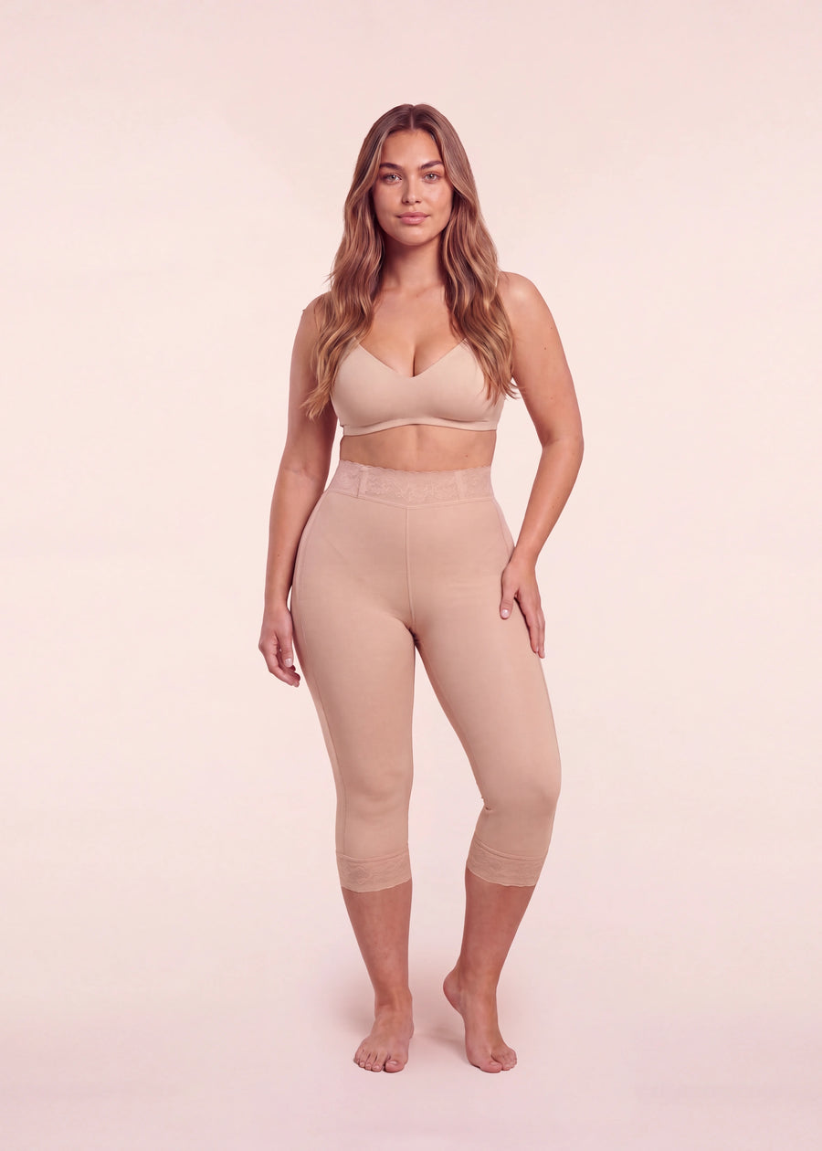 Faja Lipedema Compress nude, vista frontal